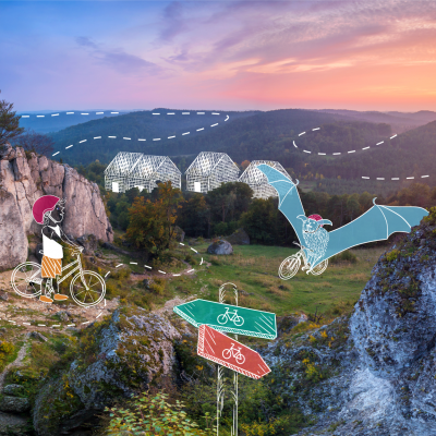 Rowerem z dzieckiem na Jurze 